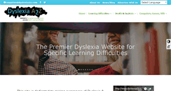 Desktop Screenshot of dyslexiaa2z.com